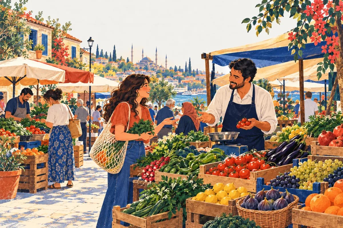 Pazarda Alışveriş